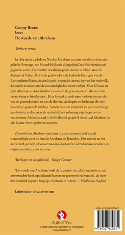Achterkant van De woede van Abraham