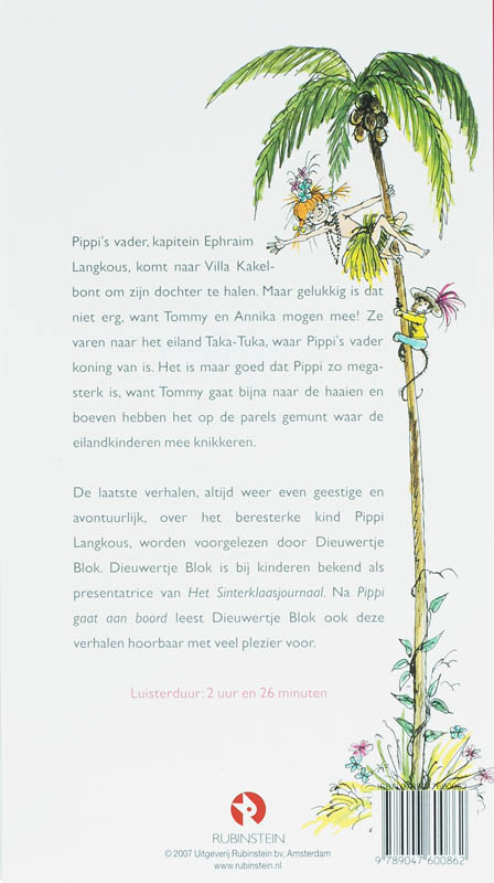 Achterkant van Pippi gaat naar Taka-Tuku-land 3 CD'S
