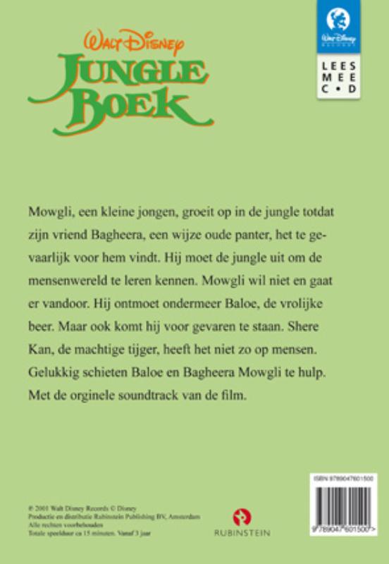 Achterkant van Jungle Boek