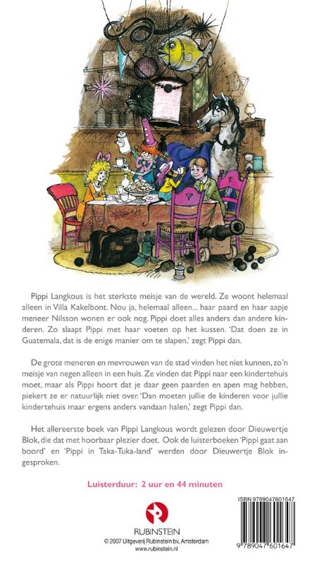Achterkant van Pippi Langkous, 3 CD'S
