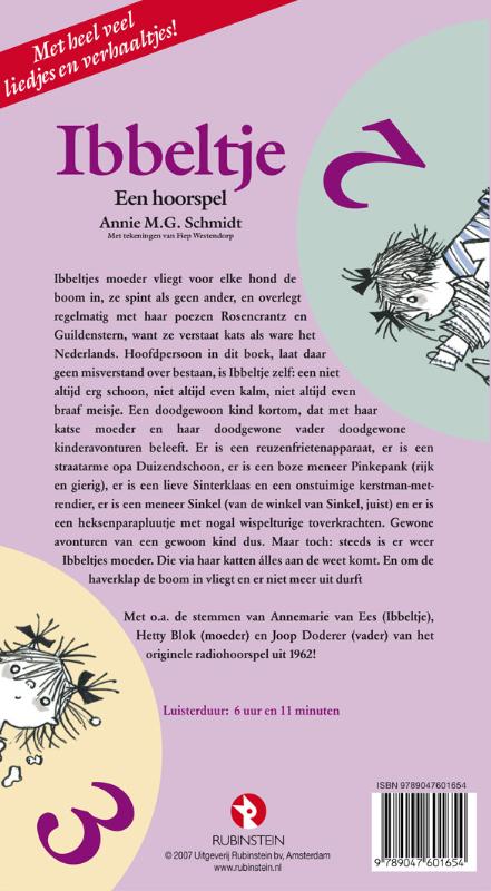 Achterkant van Ibbeltje 6 CD'S