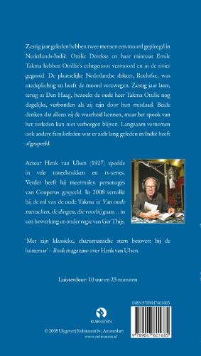 Achterkant van Van oude menschen, de dingen die voorbij gaan
