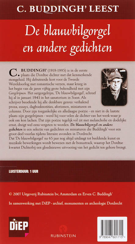 Achterkant van De blauwbligorgel en andere gedichten