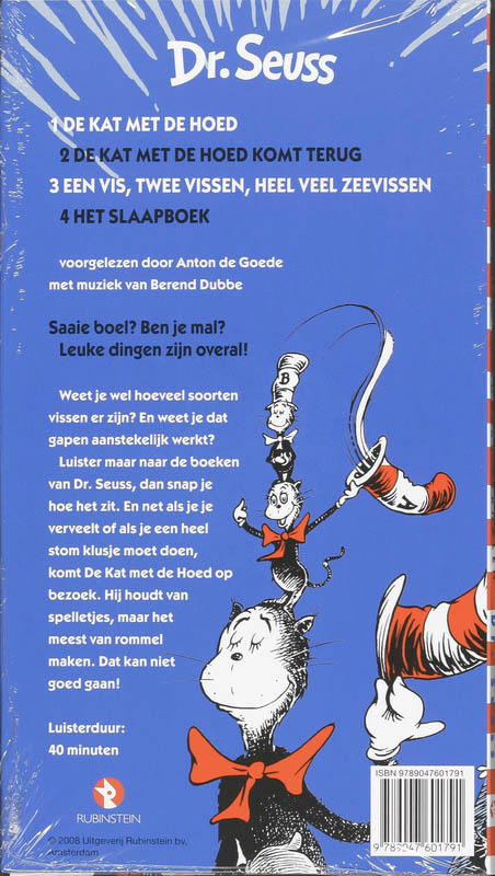 Achterkant van De kat met de hoed