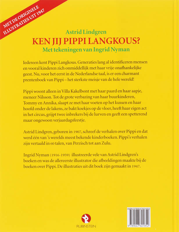 Achterkant van Ken jij Pippi Langkous?