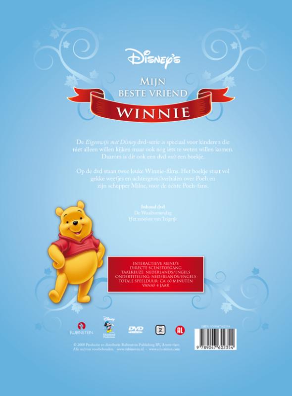 Achterkant van Winnie de Poeh, DVD met boekje