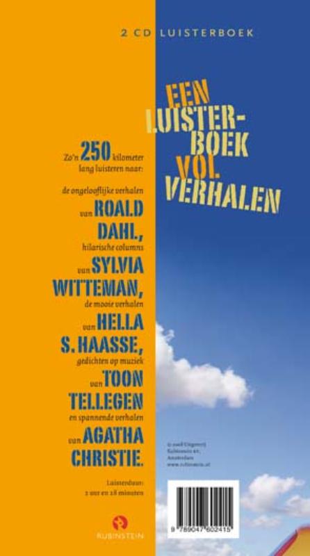 Achterkant van Luisterboek vol verhalen