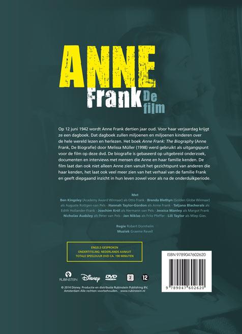 Achterkant van Anne Frank
