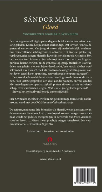 Achterkant van Gloed