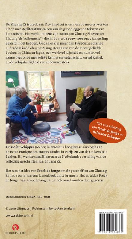Achterkant van Zhuang Zi De volledige geschriften 6 CD'S