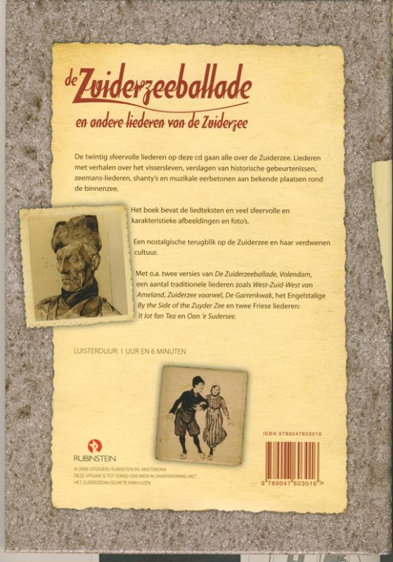Achterkant van De Zuiderzeeballade