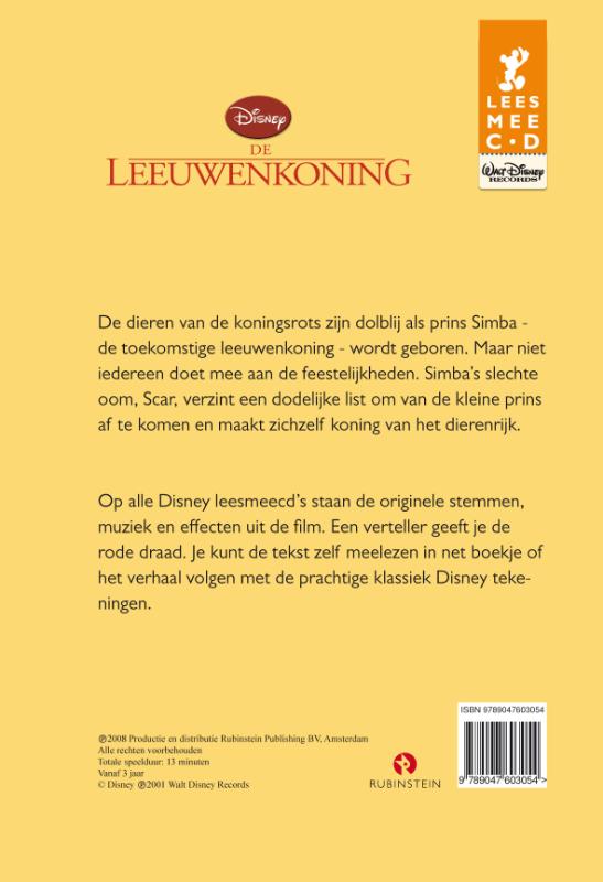Achterkant van De Leeuwenkoning