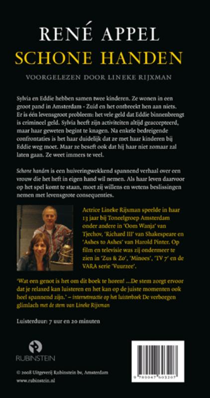 Achterkant van Schone handen, 6 CD'S