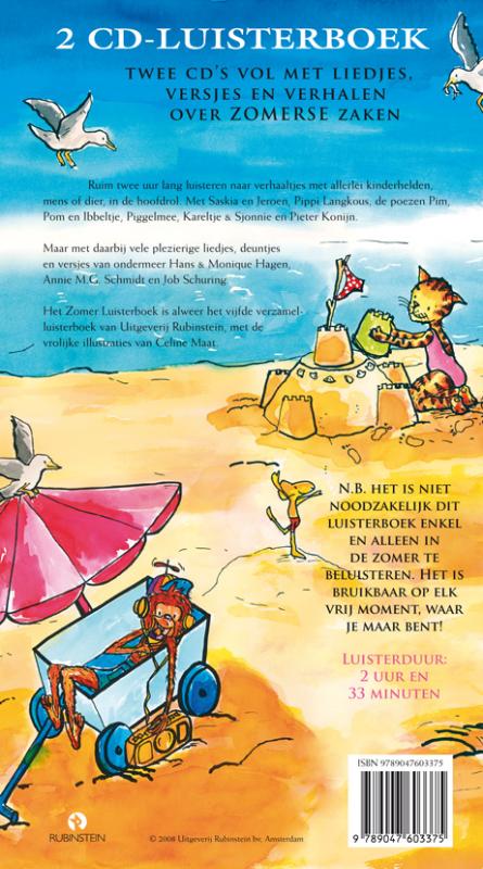 Achterkant van Het Zomer Luisterboek