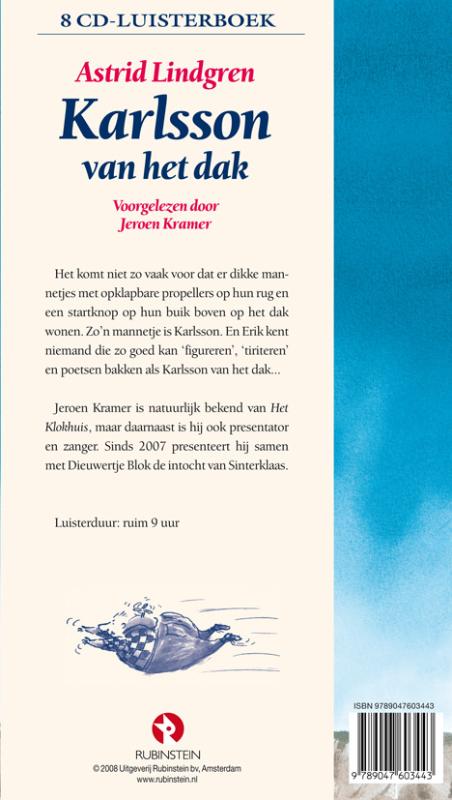 Achterkant van Karlsson van het dak, 8 CD'S