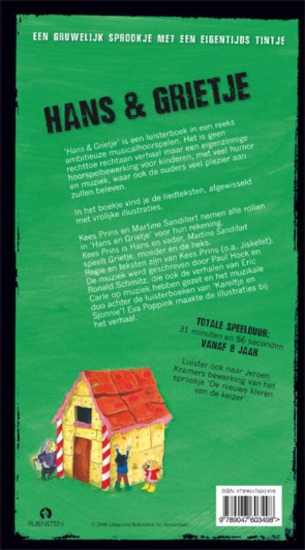 Achterkant van Hans en Grietje