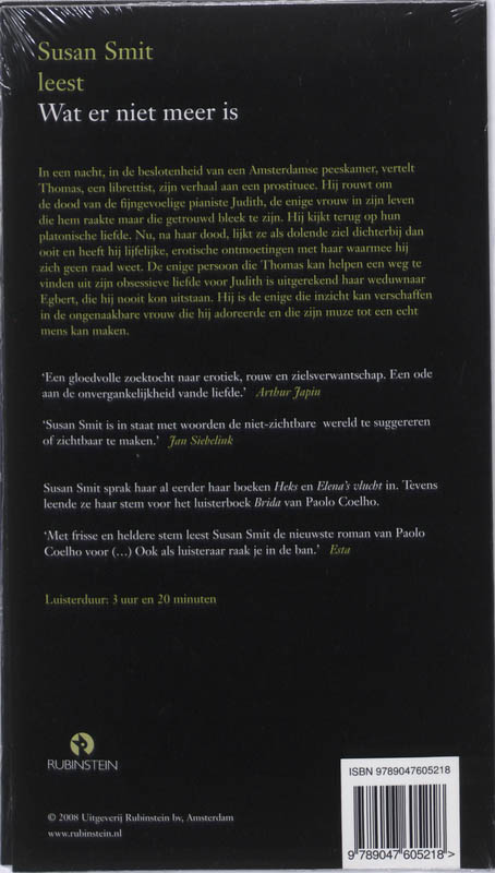 Achterkant van Wat er niet meer is 3 CD's