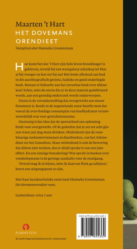 Achterkant van Het dovemansorendieet