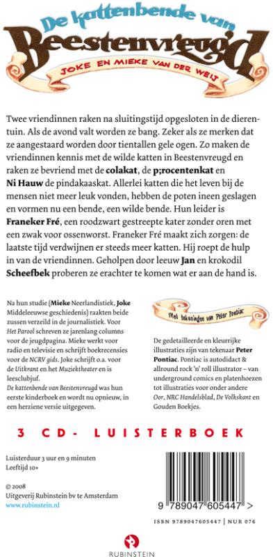 Achterkant van De kattenbende van Beestenvreugd