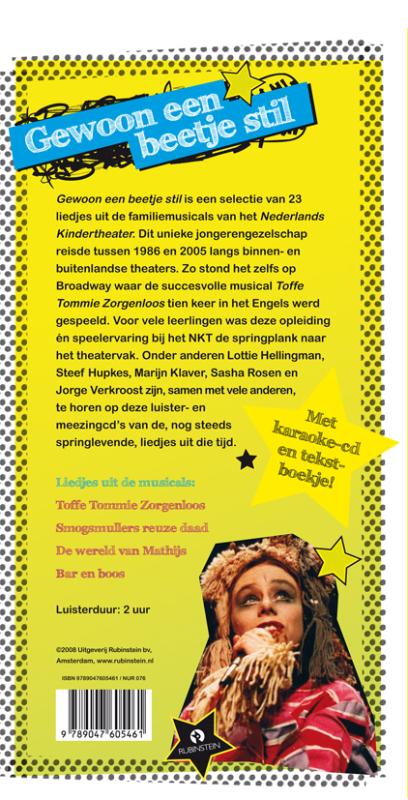 Achterkant van Gewoon een beetje stil