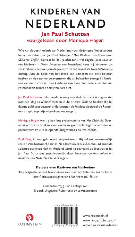 Achterkant van Kinderen van Nederland 4 CD's