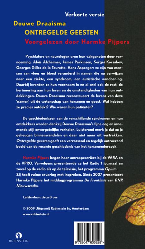 Achterkant van Ontregelde geesten