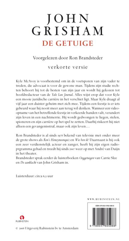 Achterkant van Getuige