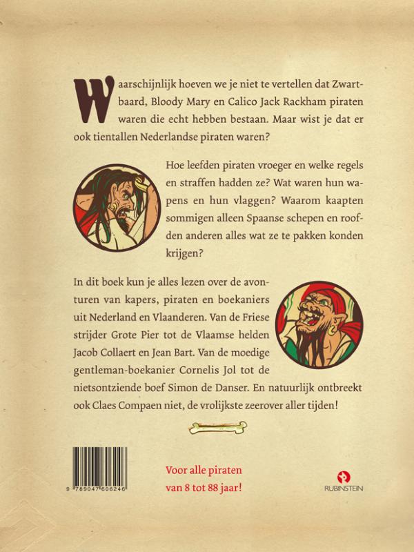 Achterkant van Piraten van de Lage landen