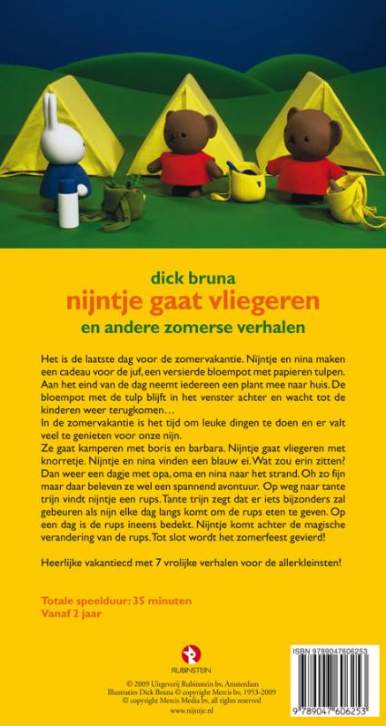 Achterkant van Nijntje gaat vliegeren