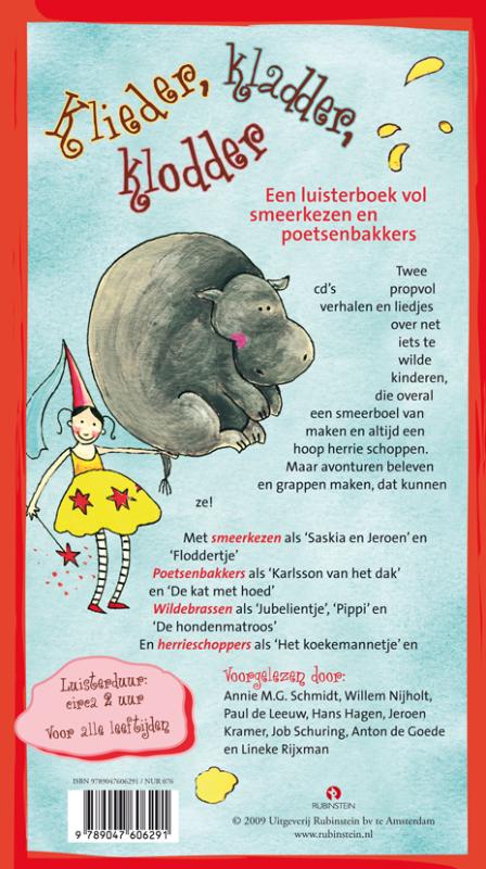 Achterkant van Klieder, kladder, klodder