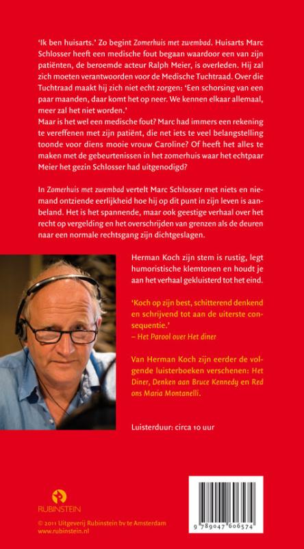 Achterkant van Zomerhuis met zwembad