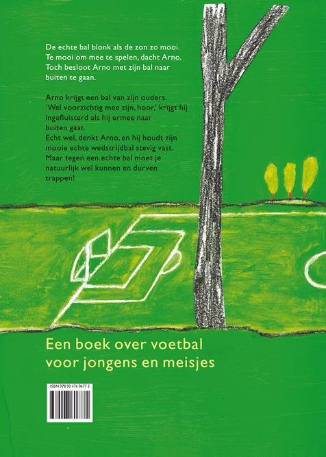 Achterkant van Arno en de bal