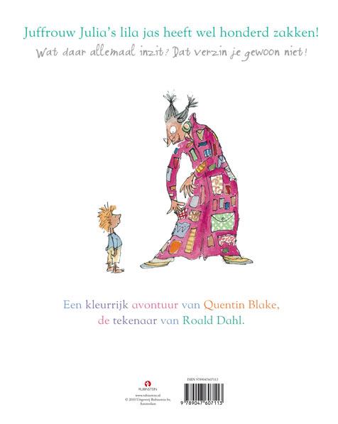 Achterkant van Jufrouw Julia's jaszakken