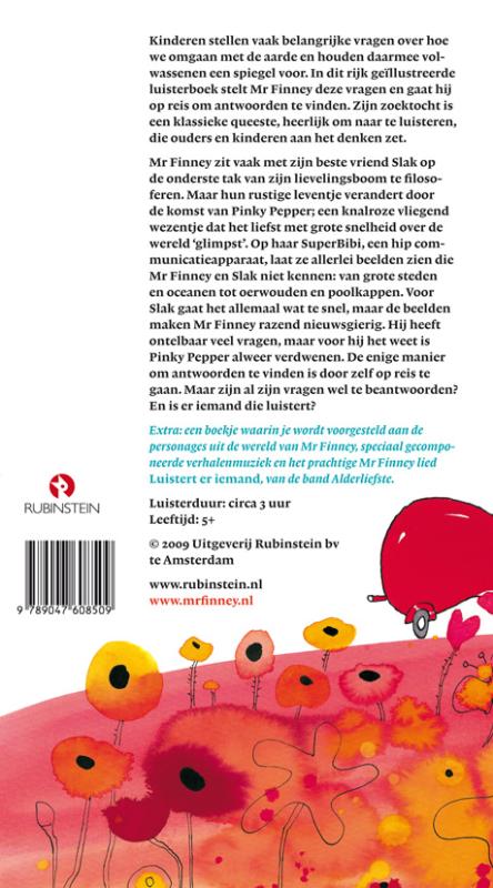 Achterkant van Mr Finney en de wereld op zijn kop, 3 CD'S