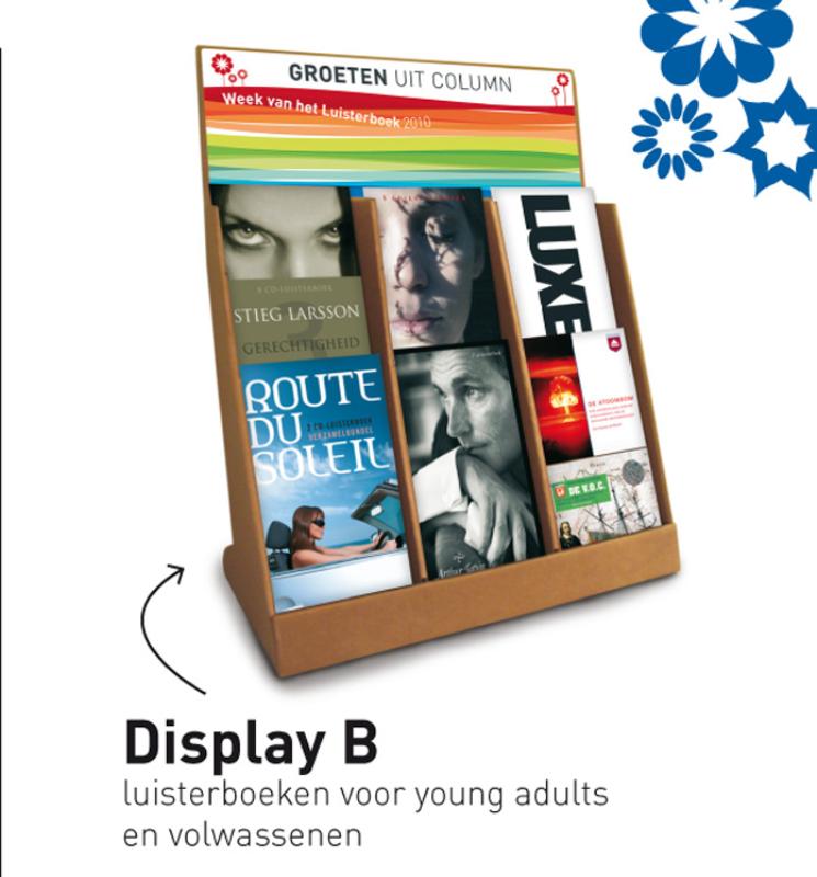 Achterkant van Display B Volwassenenluisterboeken