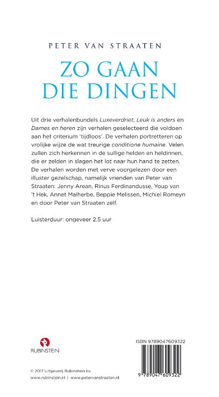 Achterkant van Zo gaan die dingen