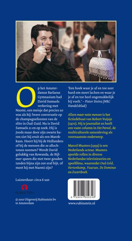 Achterkant van Alleen maar nette mensen