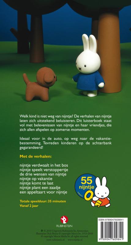 Achterkant van De drie wensen van nijntje 1 CD
