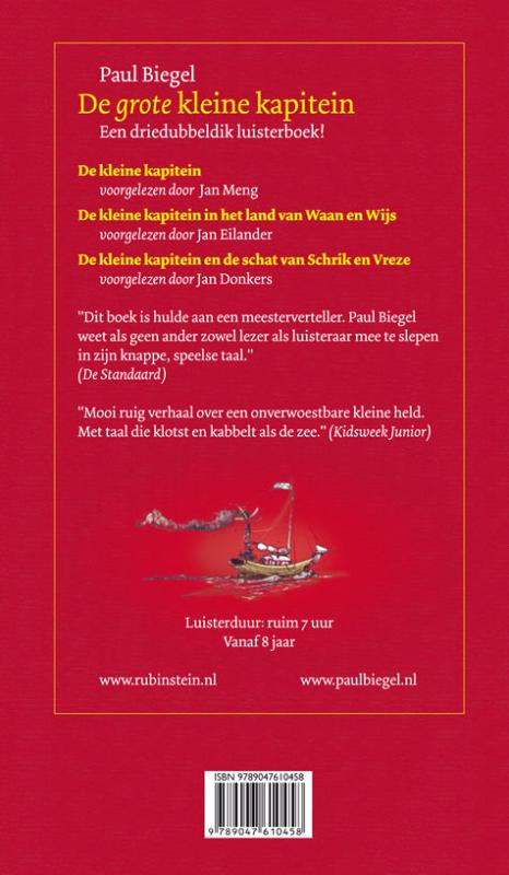 Achterkant van De grote kleine kapitein