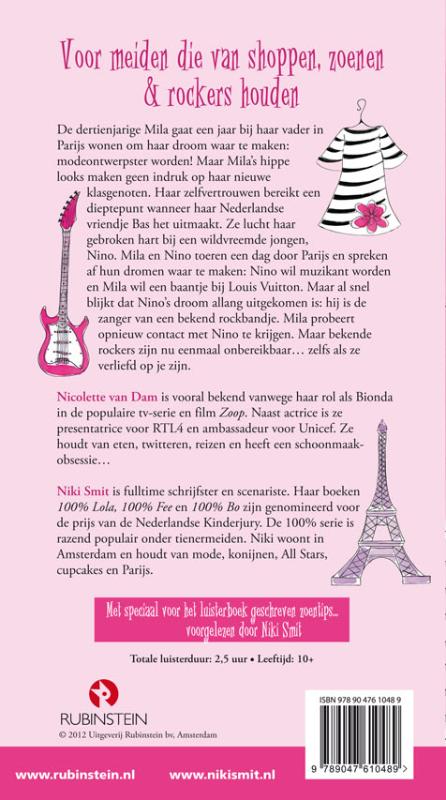 Achterkant van 100% Mila