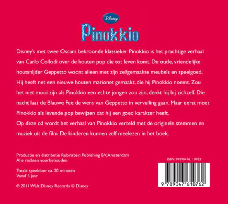 Achterkant van Pinokkio