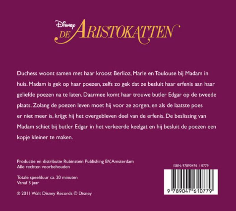 Achterkant van De Aristokatten