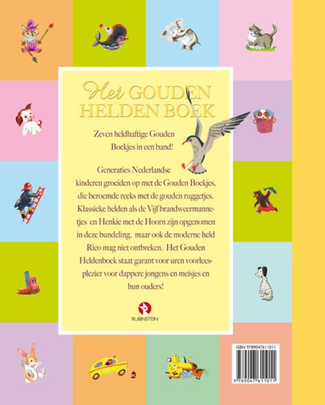 Achterkant van Het gouden helden boek