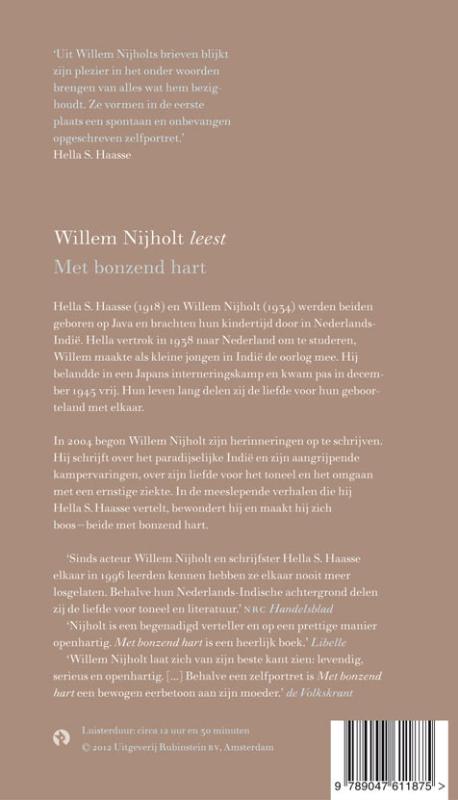 Achterkant van Met bonzend hart