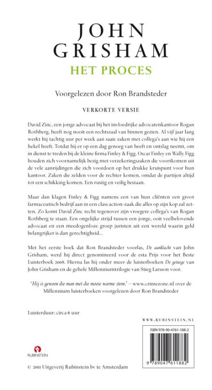 Achterkant van Het proces
