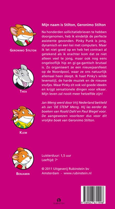 Achterkant van Mijn naam is Stilton, Geronimo Stilton