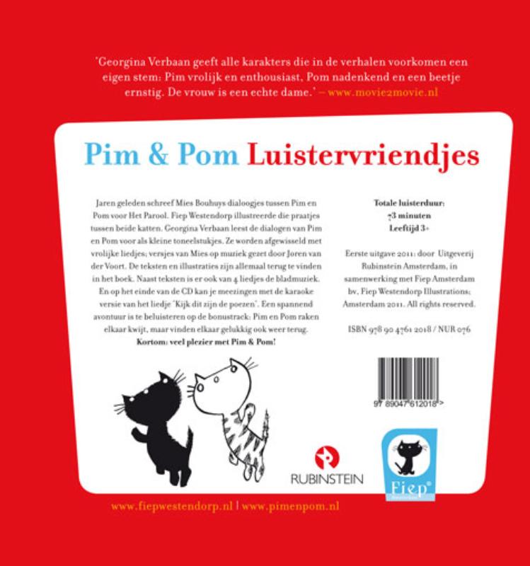 Achterkant van Pim & Pom Luistervriendjes