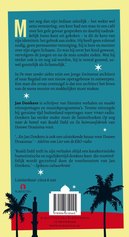 Achterkant van De man zonder ziekte