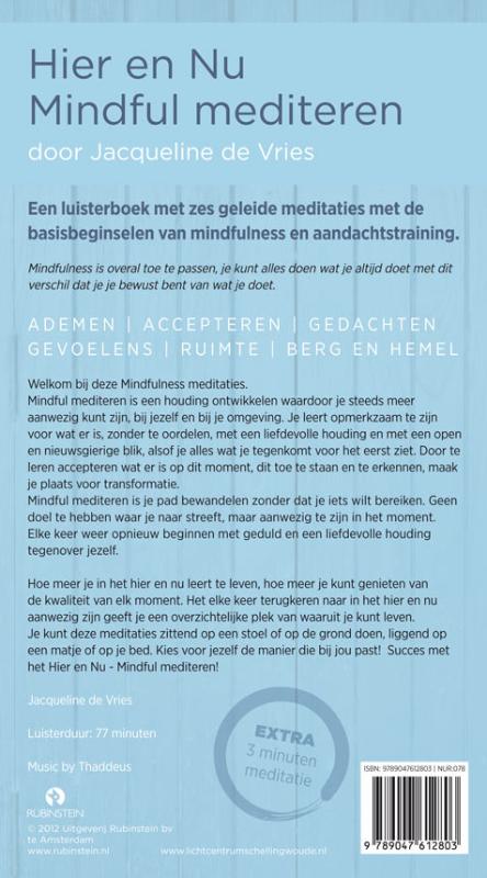 Achterkant van Hier en nu