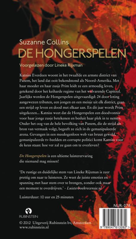 Achterkant van De Hongerspelen